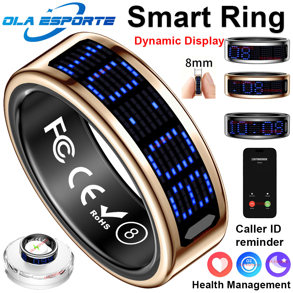 Health Monitors - Nieuwe ultradunne lichtgewicht slimme ring Multifunctioneel