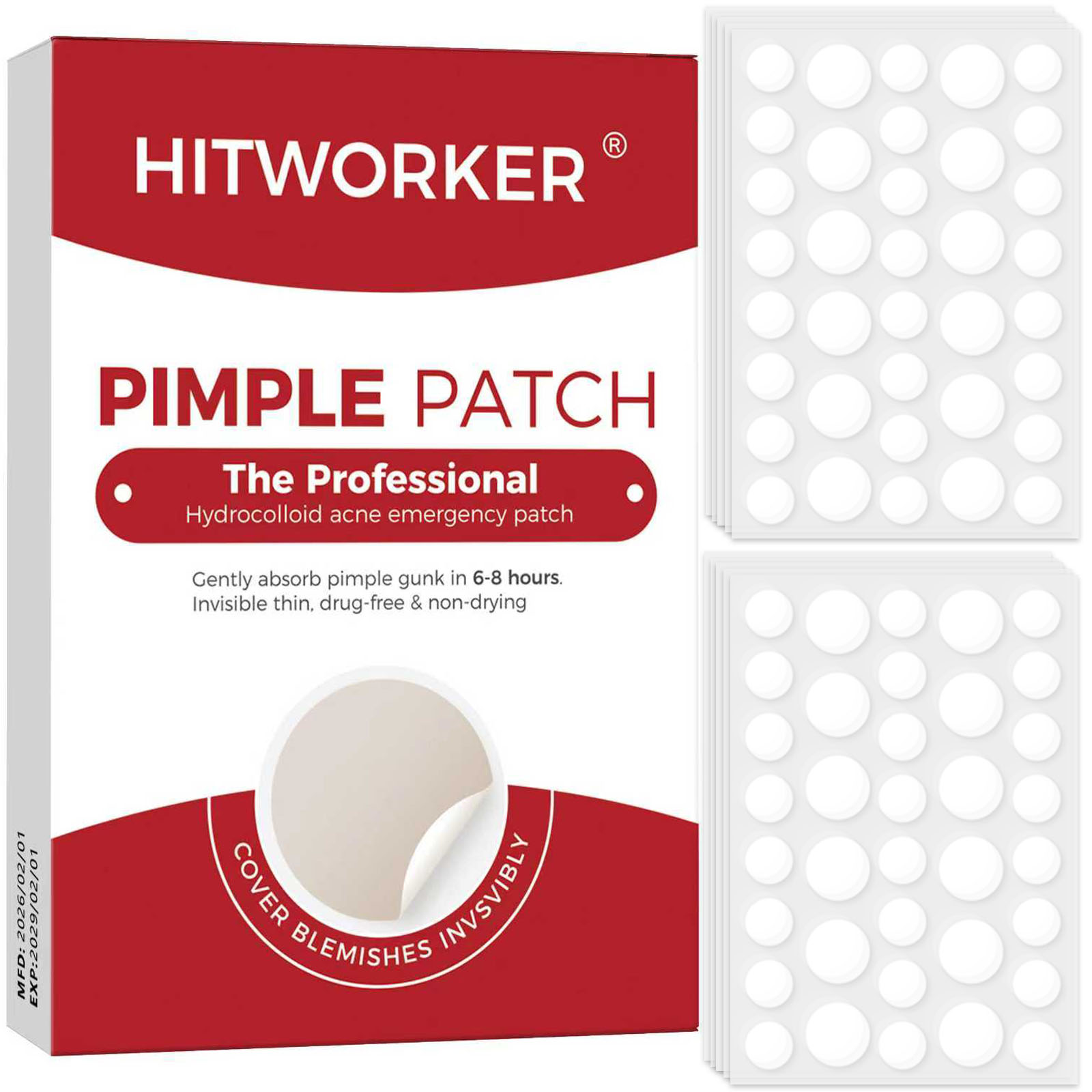 Skincare - Onzichtbare waterdichte hydrocolloïde acnepleister voor gezichtsreiniging,