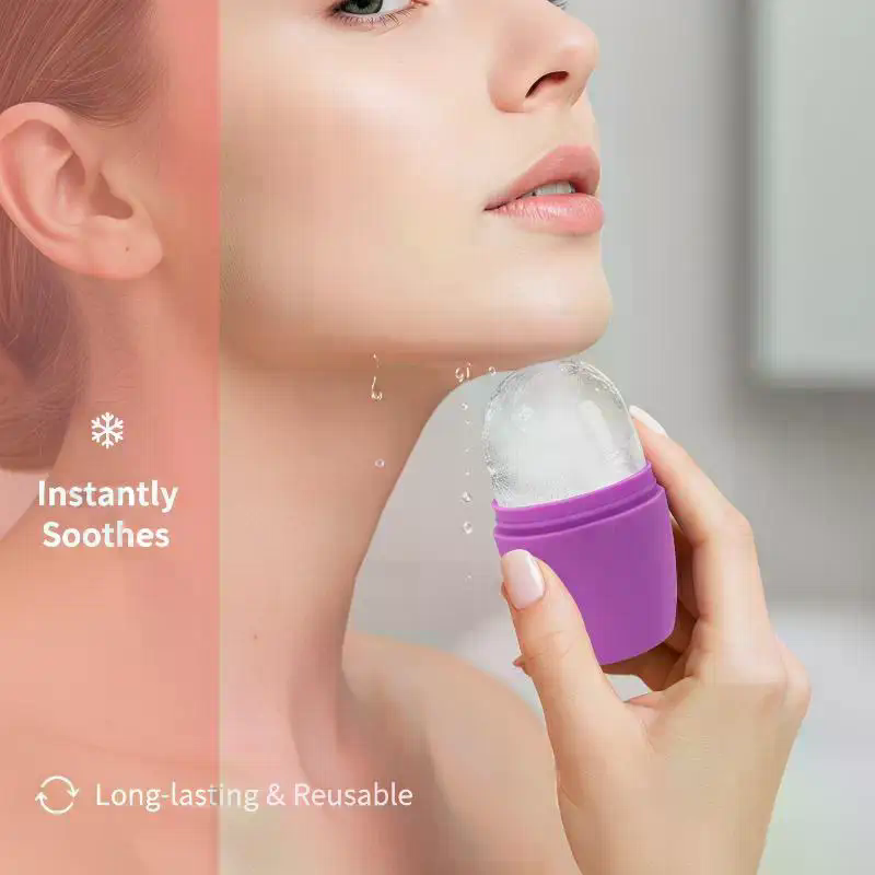 Face Ice Roller Puffiness - Silicone ijsroller voor gezicht en ogen,