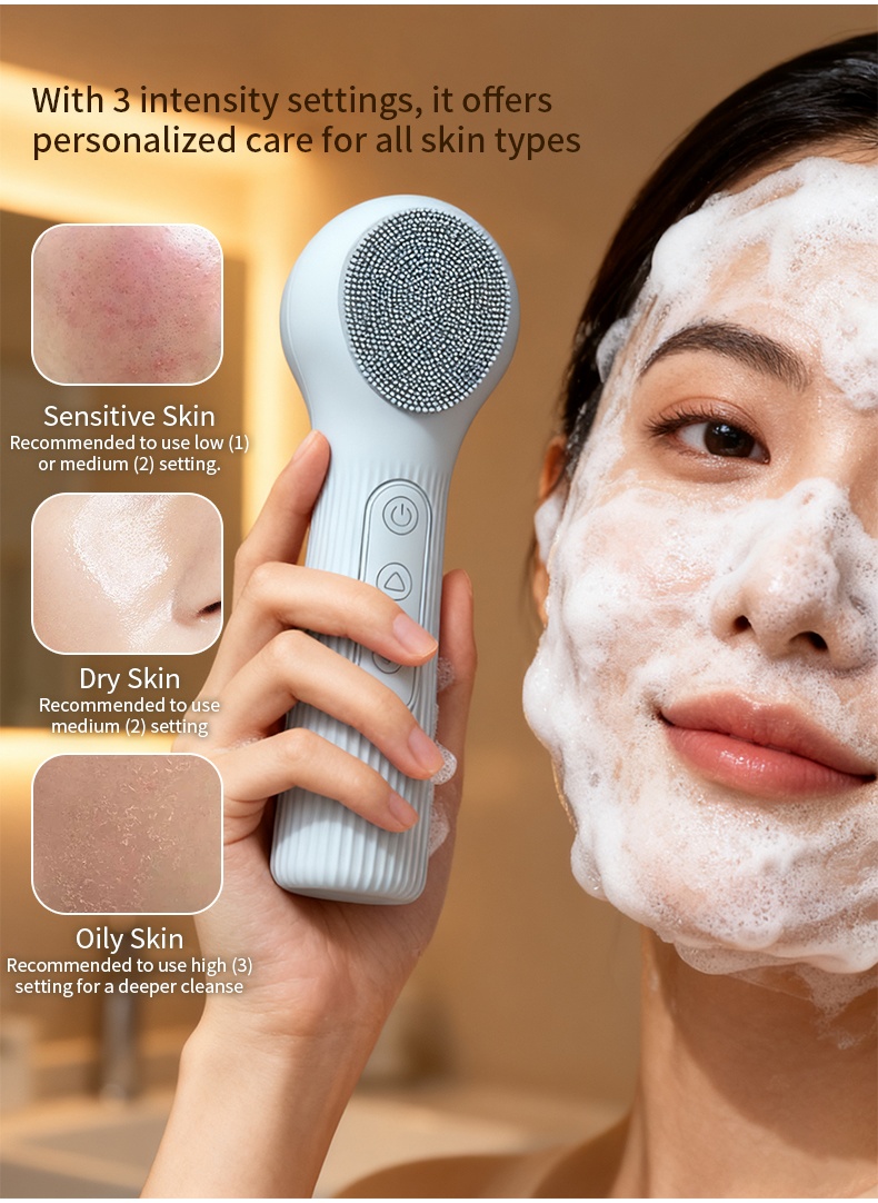Oplaadbare, waterdichte sonisc - Silicone Face Scrubber Electric recensie en prijs
