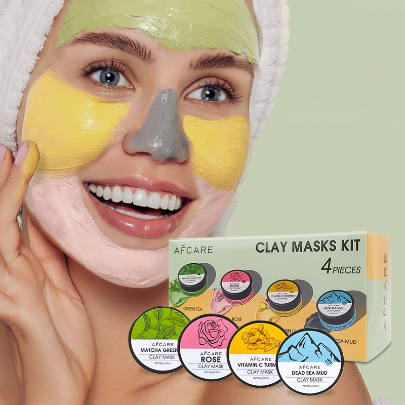 4-delige kleimaskerset - Kurku - Green Tea Cleansing Clay Mask recensie en prijs
