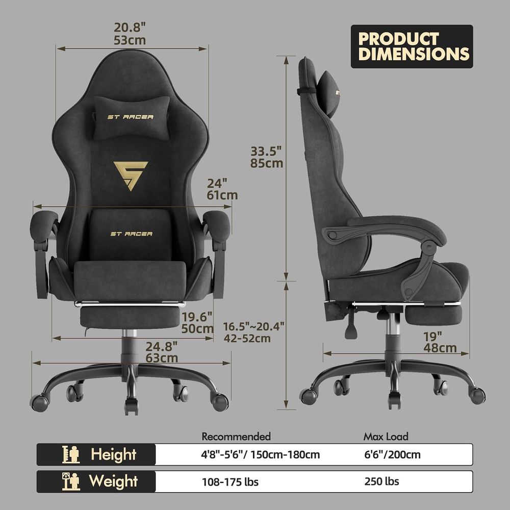 Ergonomische gamingstoel van f - Massage recensie en prijs