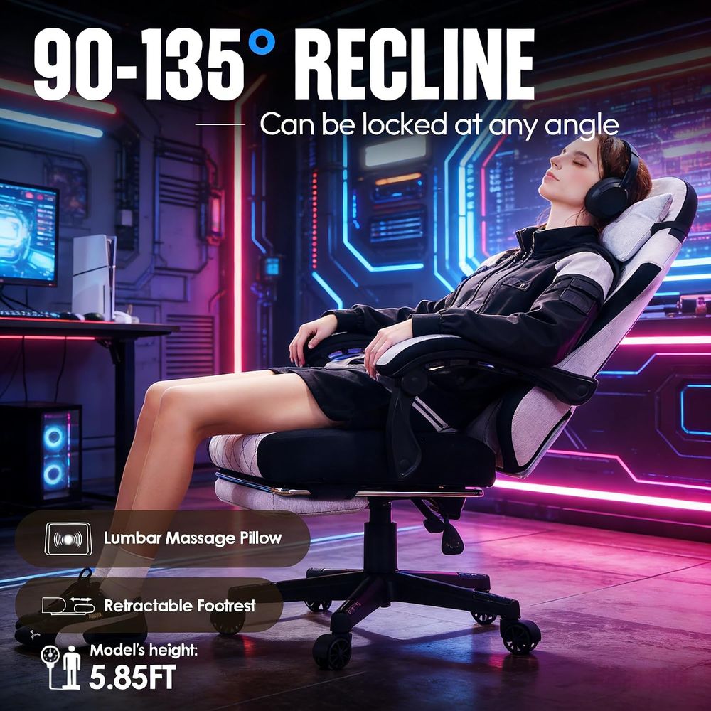 Gamingstoel met veerkussen, ma - Massage recensie en prijs