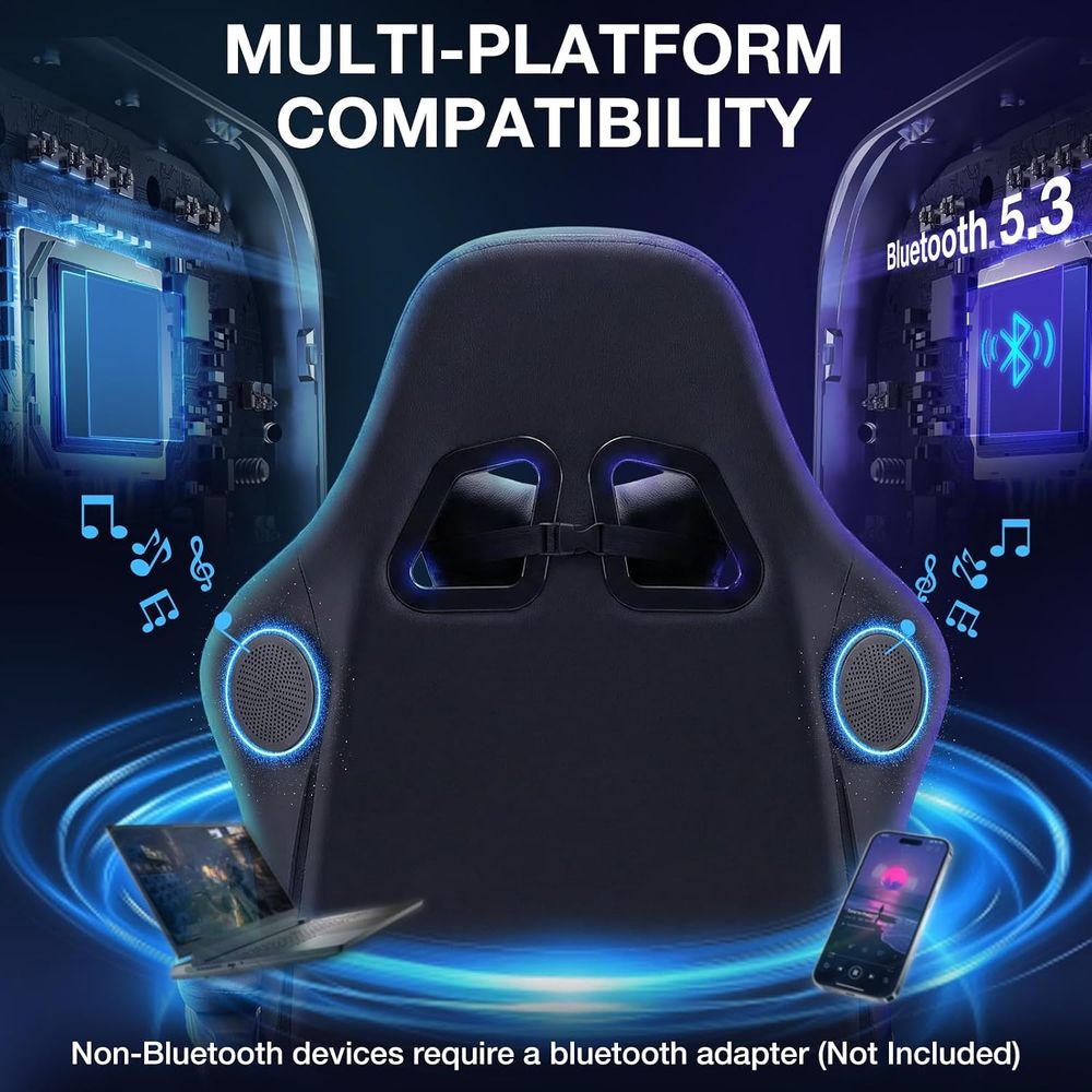 RGB-gamingstoel met Bluetooth- - Massage recensie en prijs