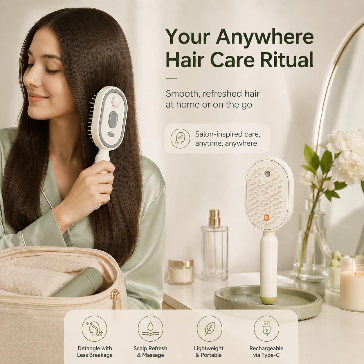 Elektrische Spray Haar Massage - Massage recensie en prijs