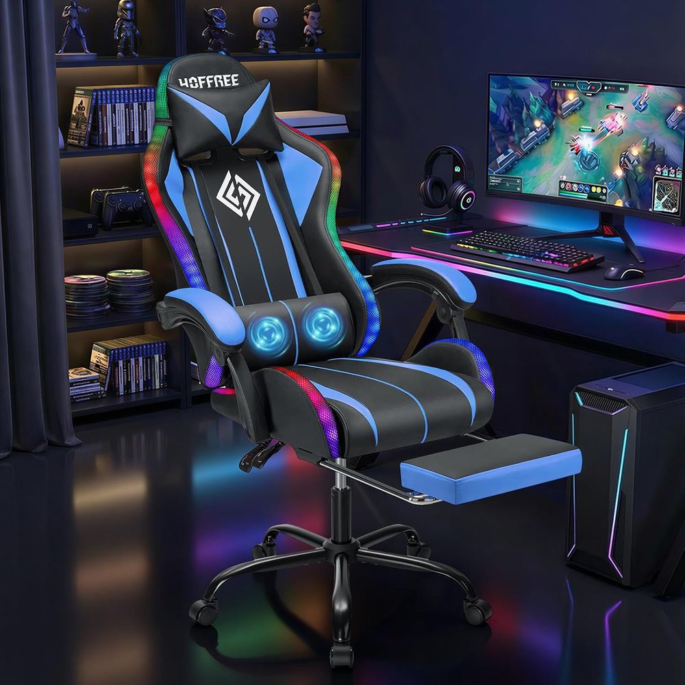 LED-gamingstoel met massage RG - Massage recensie en prijs
