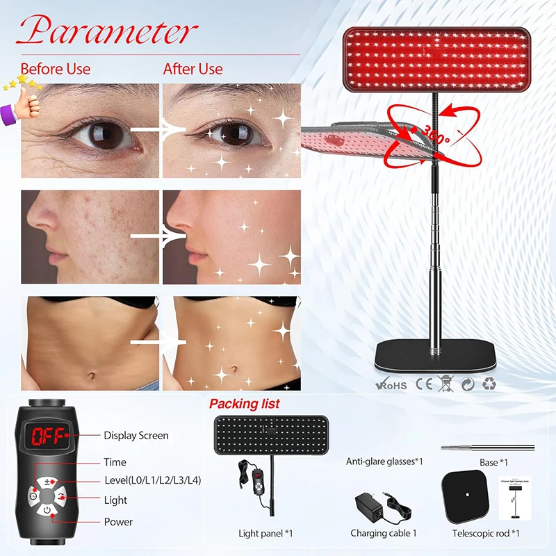 Nabij infrarood lichtpaneel 66 - Led Light Therapy Face Mask recensie en prijs