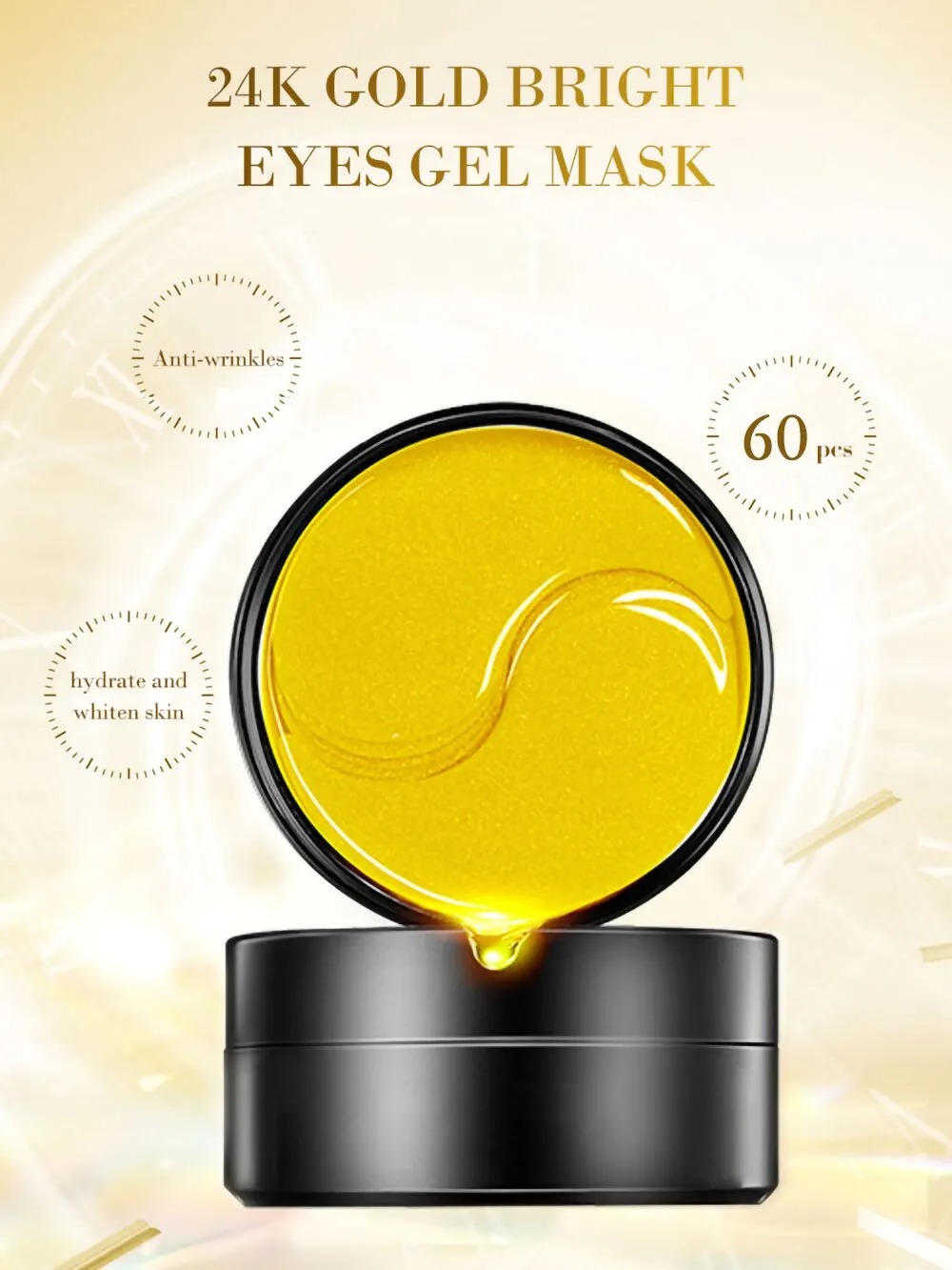 60 stks Gouden Hydraterende Oo - Collagen Under Eye Patches recensie en prijs
